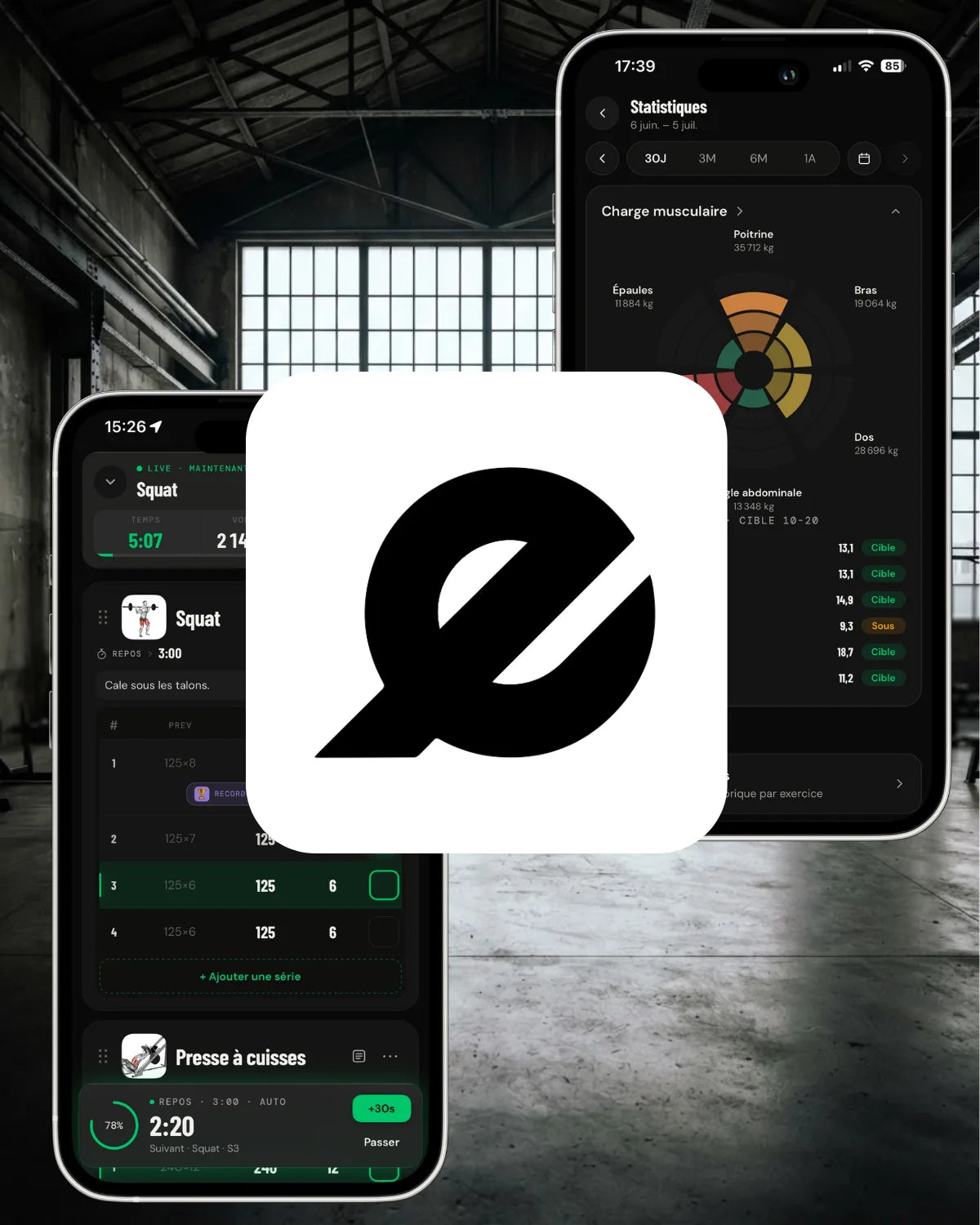 Les séances Focus BRAS dans l’application Epilog.